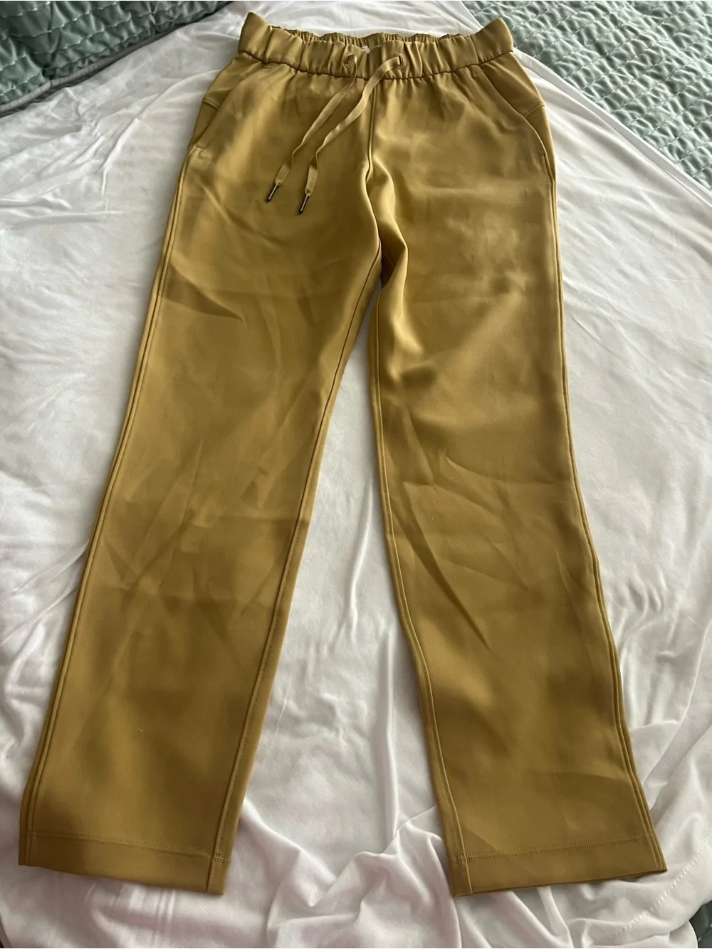 Lululemon women's metro  Drawstring Casual Pants in Mustard size 2